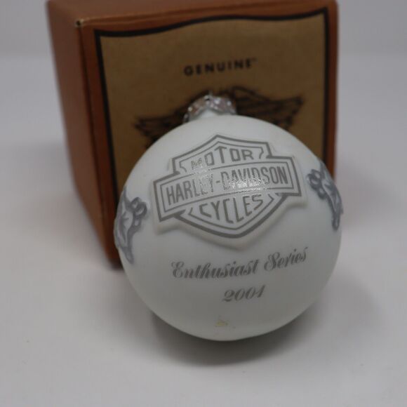 Harley-Davidson 2001 Enthusiast Series Christmas Holiday Tree Ornament Porcelain - Picture 4 of 4